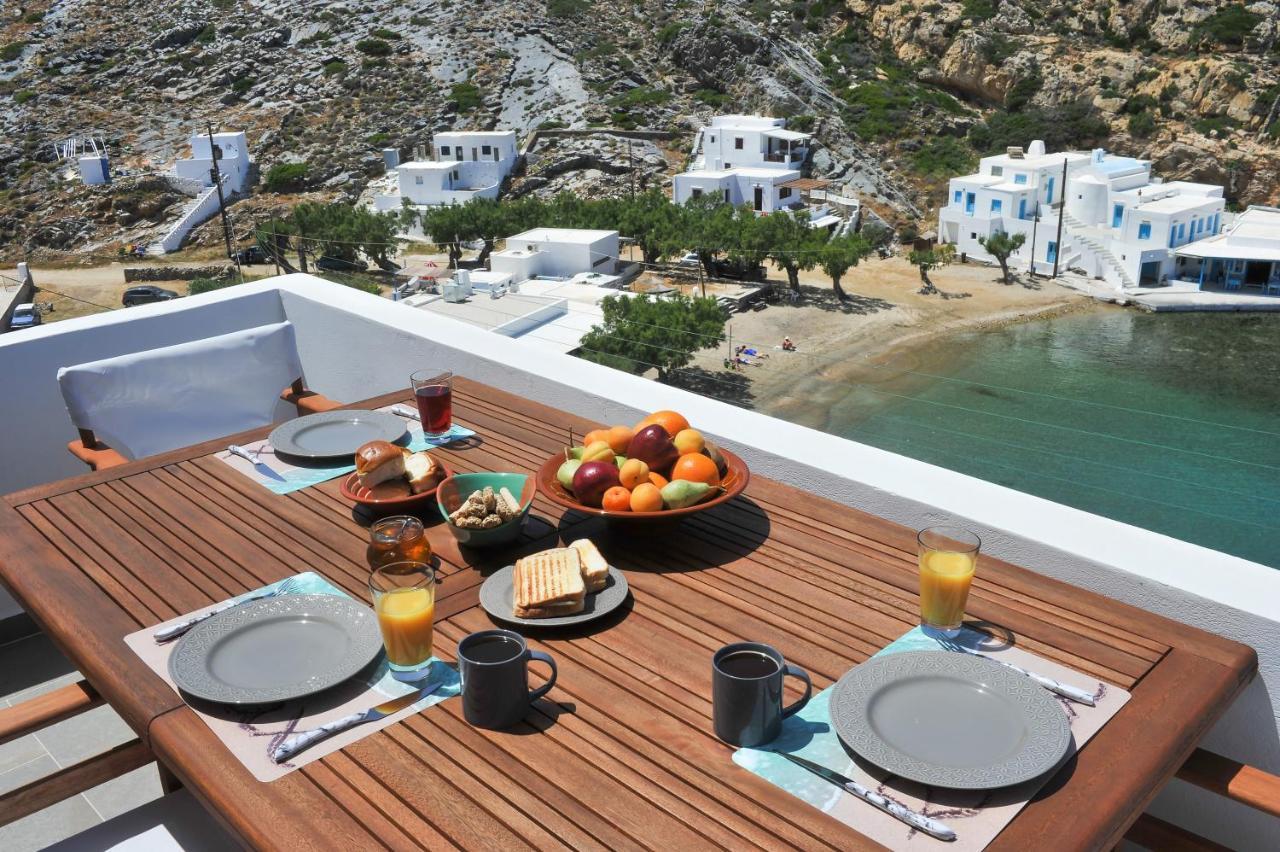 Droufakos' Home, Lux Seafront Apartment W. View Cherronisos (Sifnos) Exterior foto